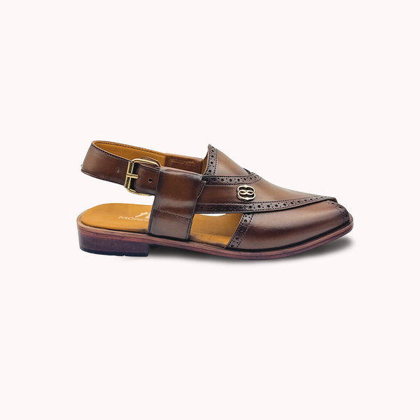 Elite Heritage Brown Peshawari Chappal- P7
